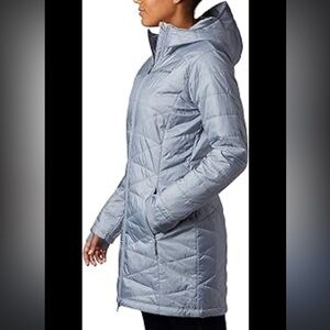 Columbia Mighty Lite Women's Winter jacket in sky blue. Beautiful coat- NWOT